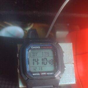 Casio Black Digital Watch NWOT